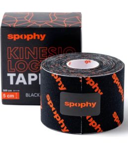 Spophy Kinesiology Tape Black tejpovací páska černá 5cm x 5m